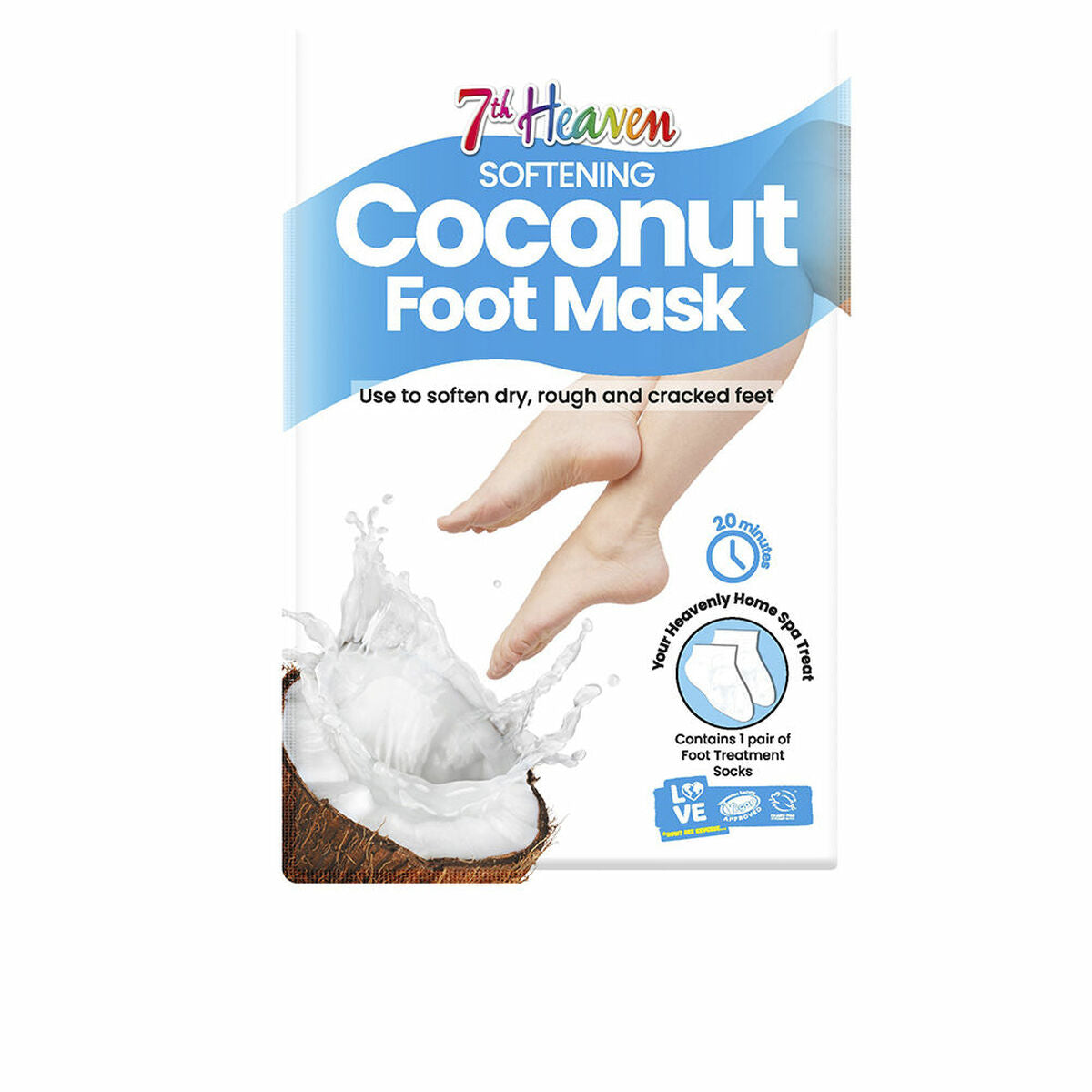 Moisturizing Foot Cream 7th Heaven COCONUT (1 enhed) hudplejeemballage