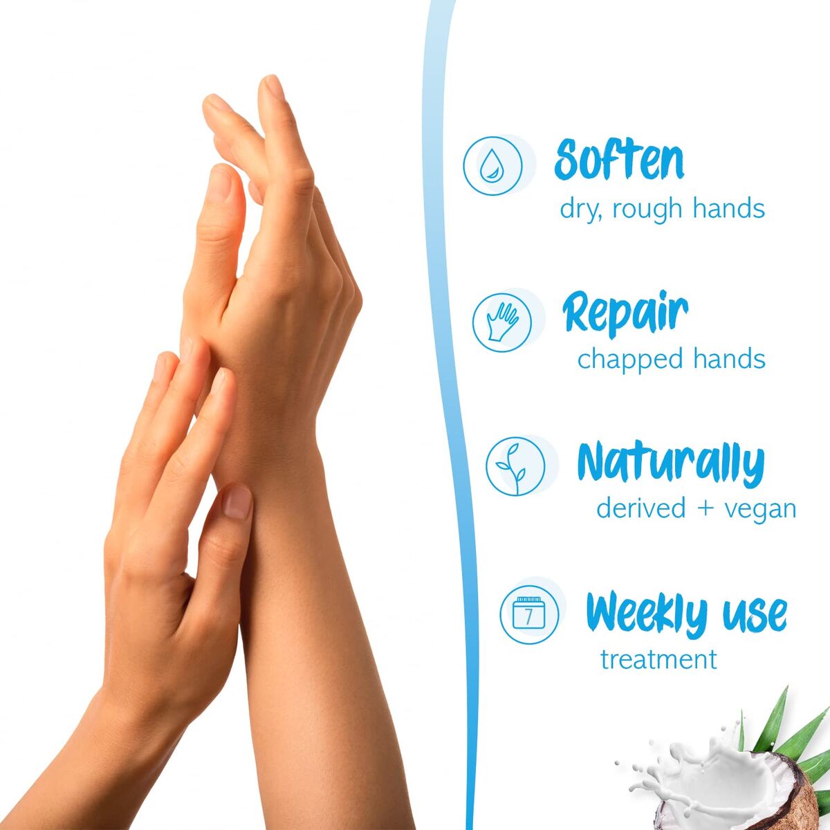 Moisturizing Foot Cream 7th Heaven COCONUT (1 enhed) hudplejeemballage