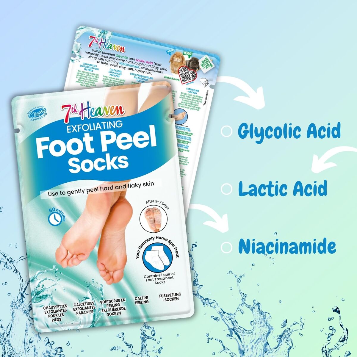 Moisturizing Foot Cream 7th Heaven FOOT PEEL (1 enhed) hudplejeemballage