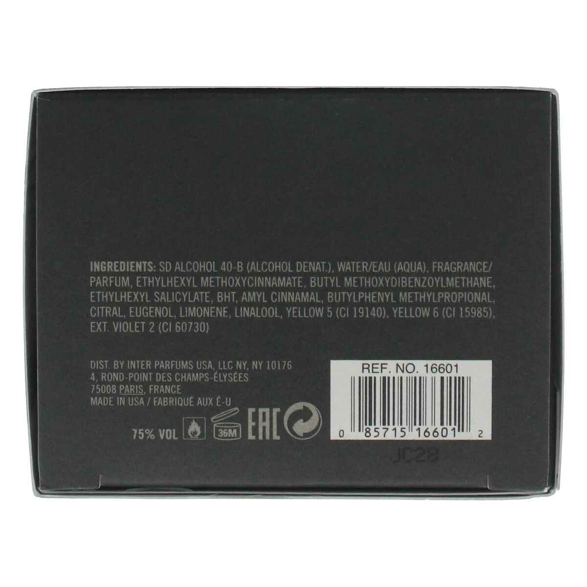 Herreparfume Abercrombie & Fitch Authentic Man 100 ml til mænd produktemballage