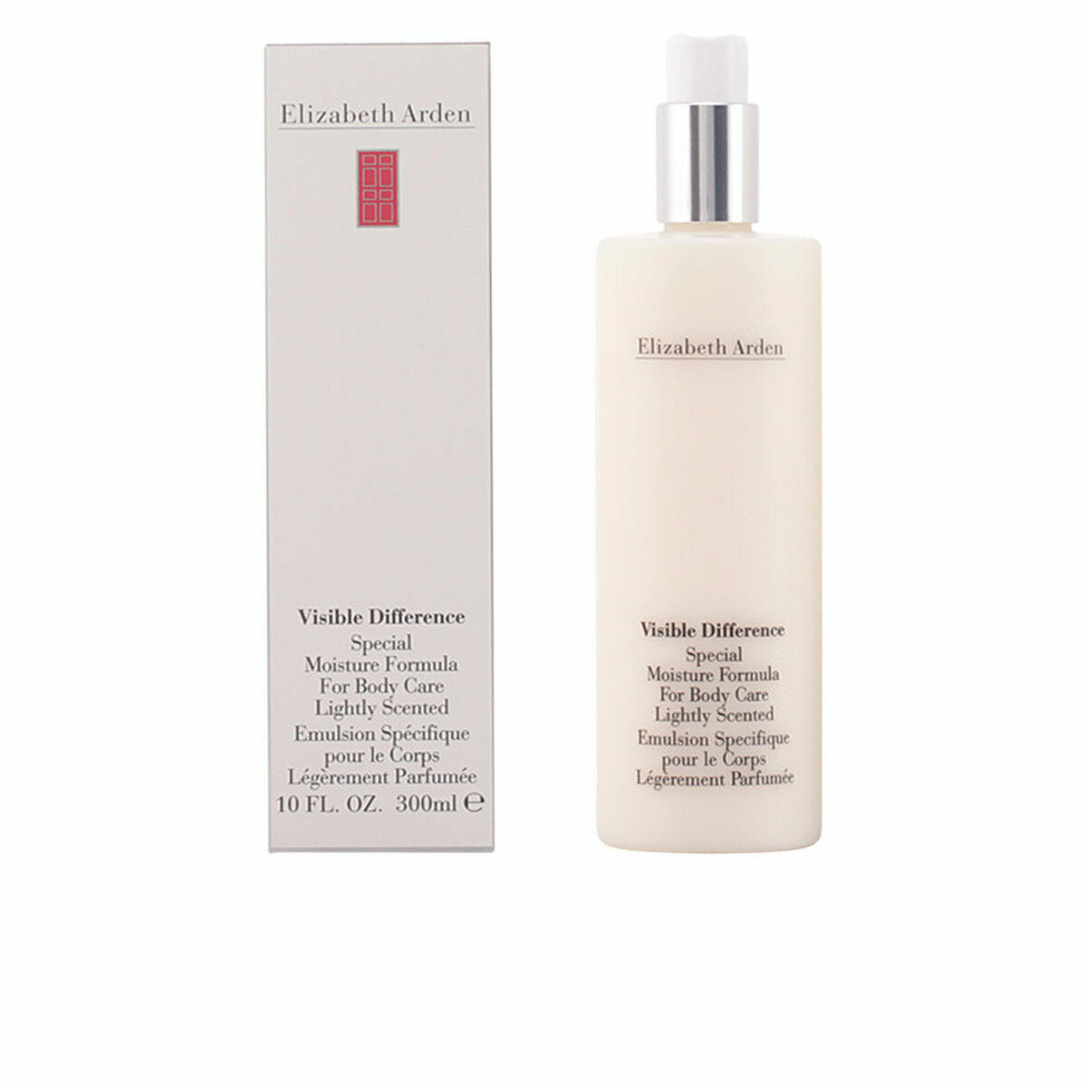 Body Cream Elizabeth Arden Visible Difference 300 ml (300 ml) til kvinders hudplejeemballage