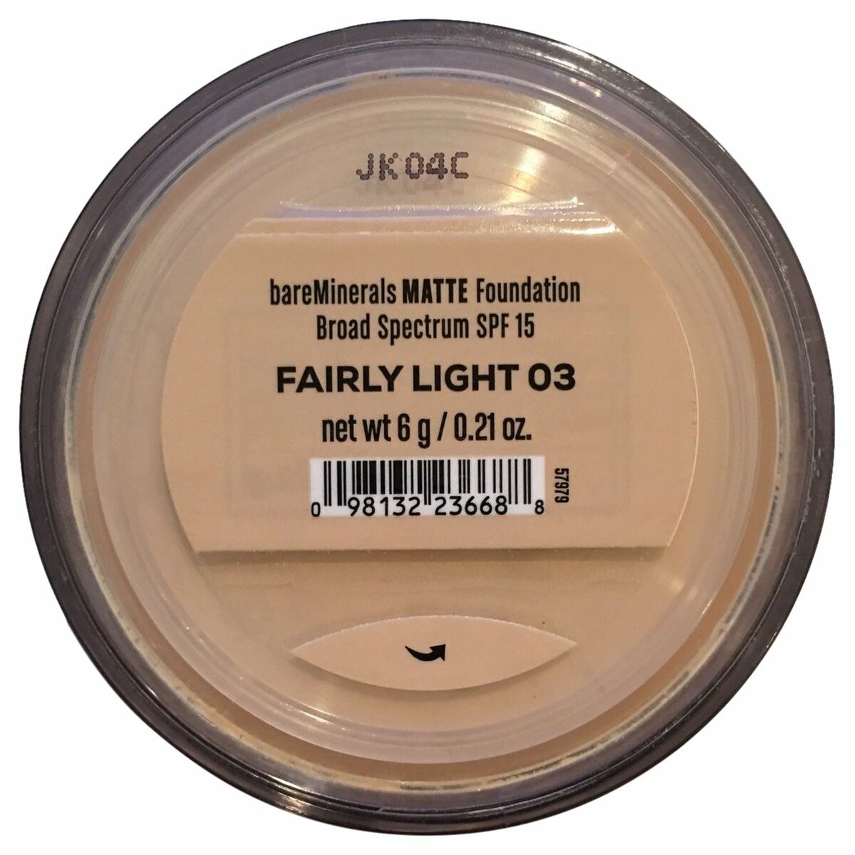 Foundation Shine Inline Matte Nº 03-Fairly Light Spf 15 6 g makeup emballage