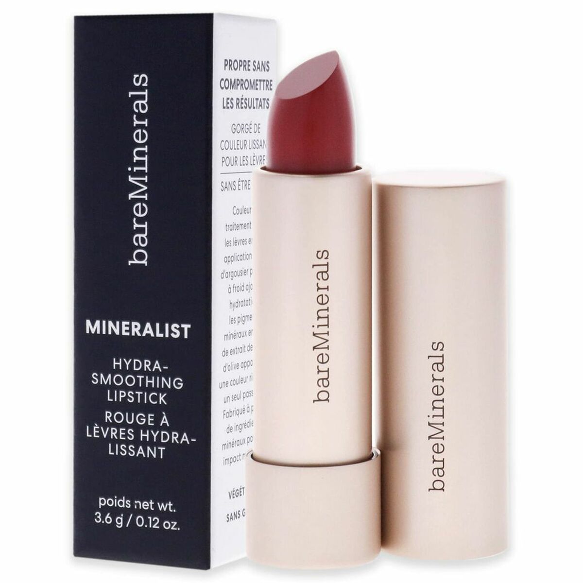 Fugtgivende læbestift bareMinerals Mineralist Intuition 3,6 g 3,6 g makeup-emballage