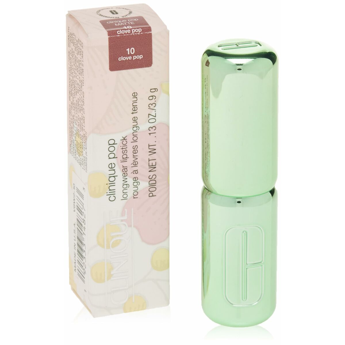 Læbestift Clinique POP LONGWEAR Clove Pop 3,9 g 3,9 g makeup emballage
