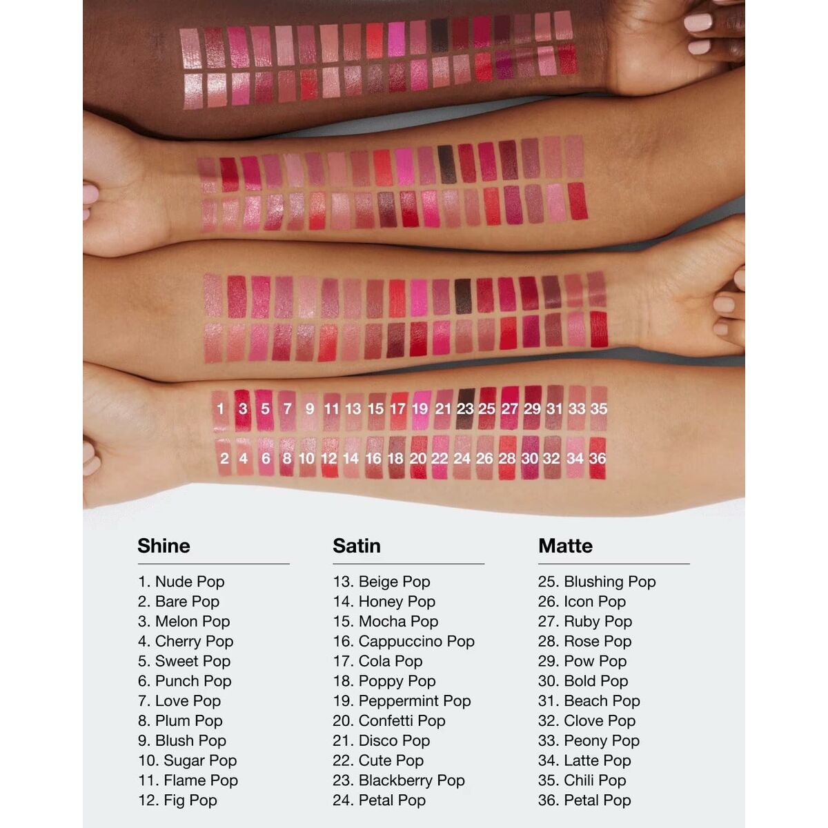 Læbestift Clinique POP LONGWEAR Beige Petal Pop (1 enhed) makeup-emballage