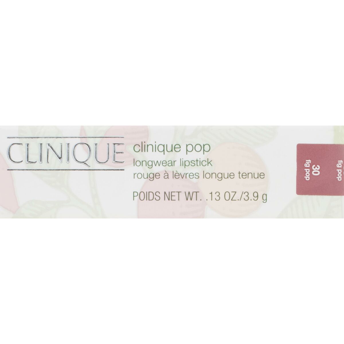 Læbestift Clinique POP LONGWEAR Fig Pop 3,9 g 3,9 g makeup emballage