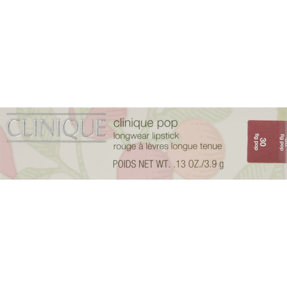 Læbestift Clinique POP LONGWEAR Fig Pop 3,9 g 3,9 g makeup emballage