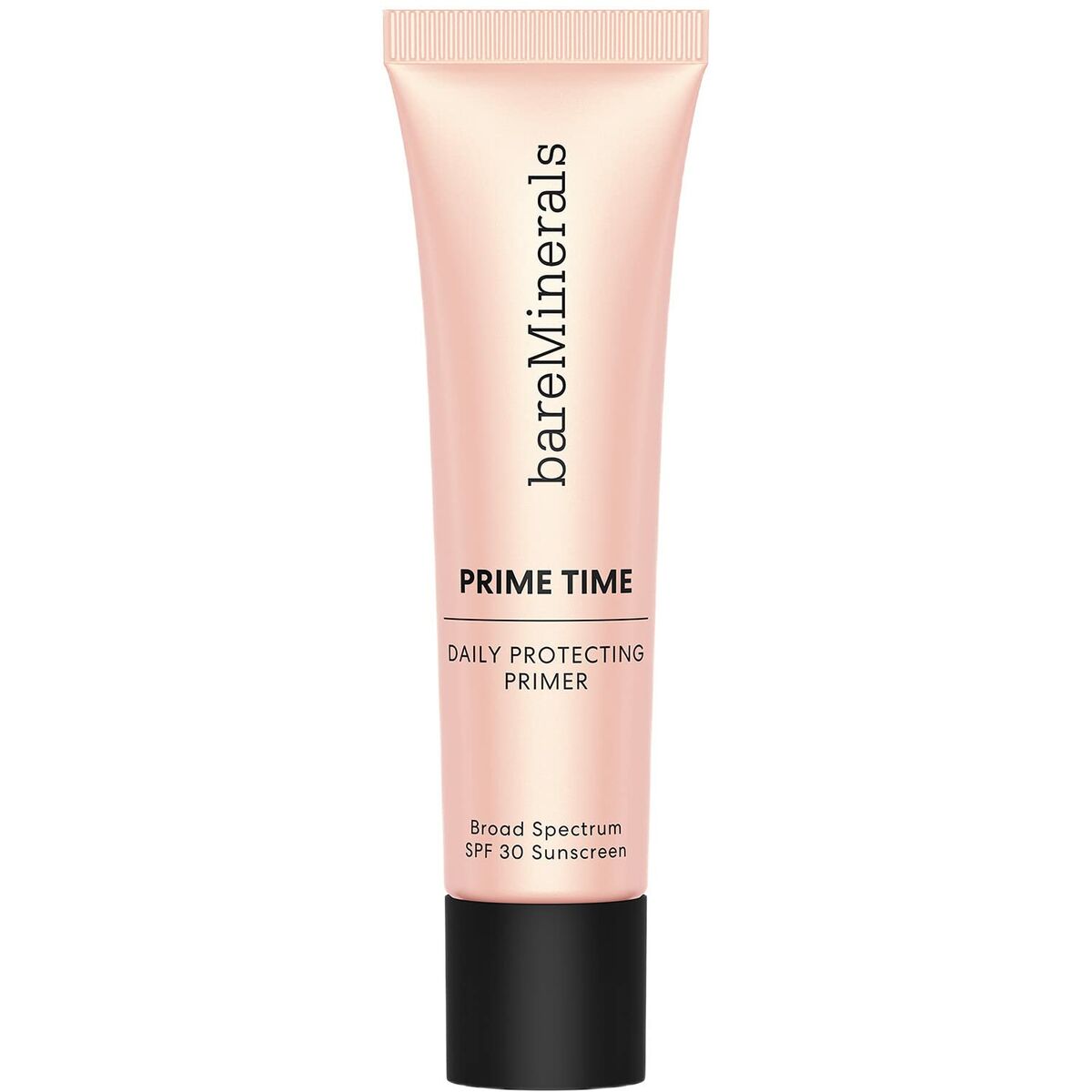 Flydende Make Up Base bareMinerals Prime Time 30 ml produktemballage