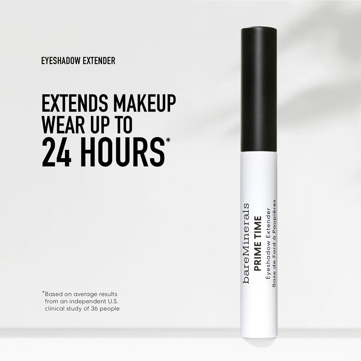 Øjenskygge bareMinerals Prime Time 3 ml produktemballage