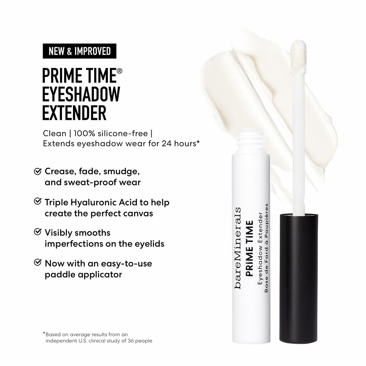 Øjenskygge bareMinerals Prime Time 3 ml produktemballage