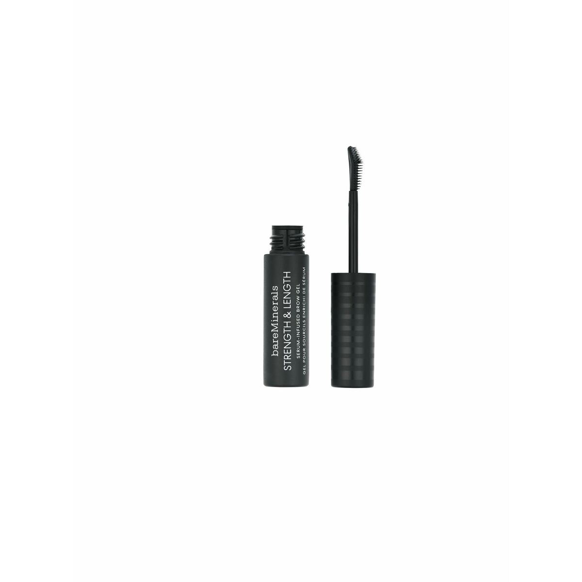 Øjenbryn Make-up bareMinerals Styrke Længde Taupe 5 ml produktemballage