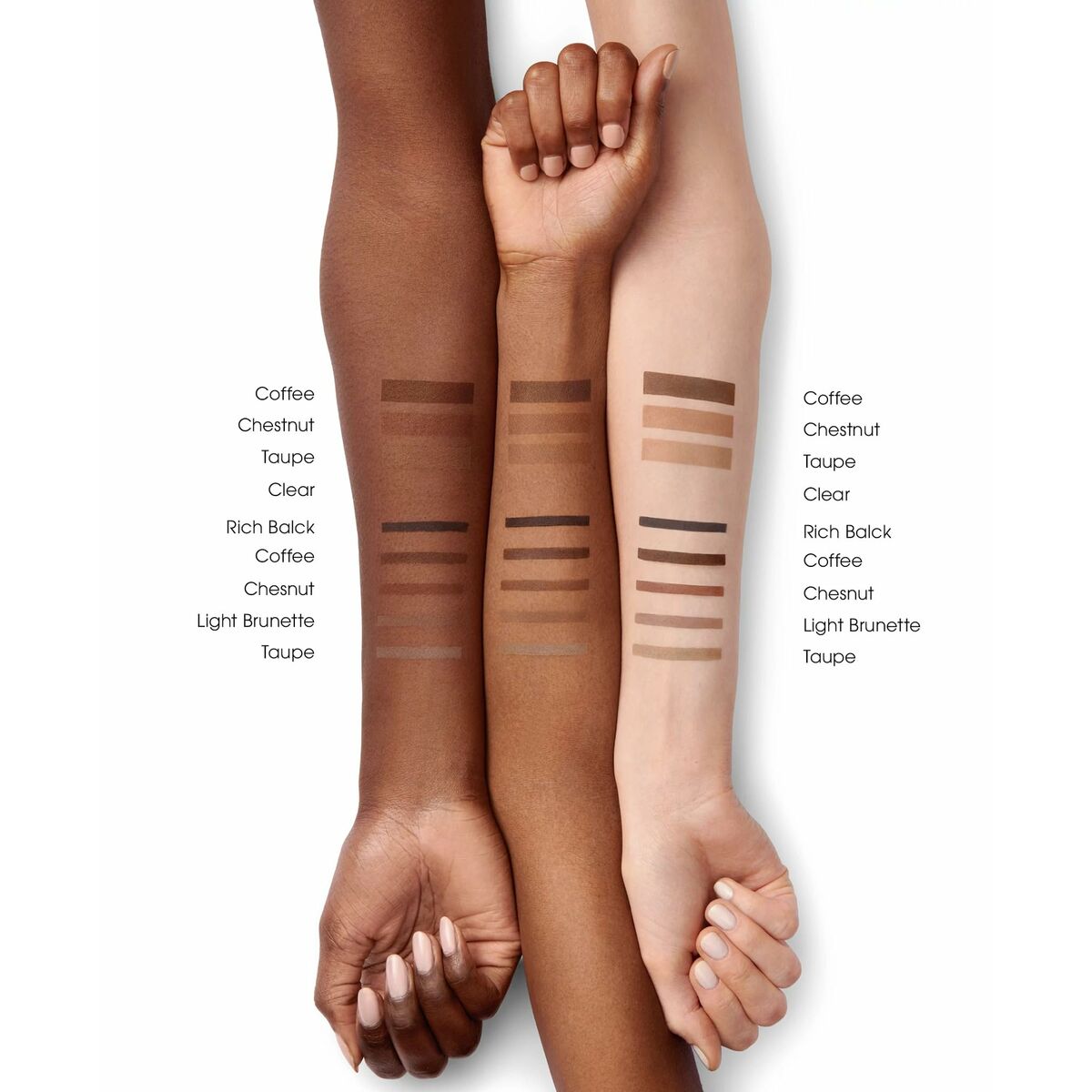 Øjenbryn Make-up bareMinerals Styrke Længde Taupe 5 ml produktemballage