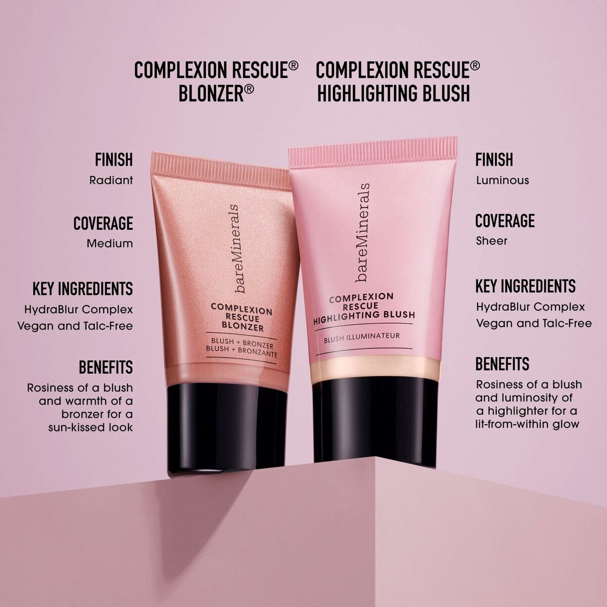 Sæt bareMinerals COMPLEXION RESCUE produktemballage