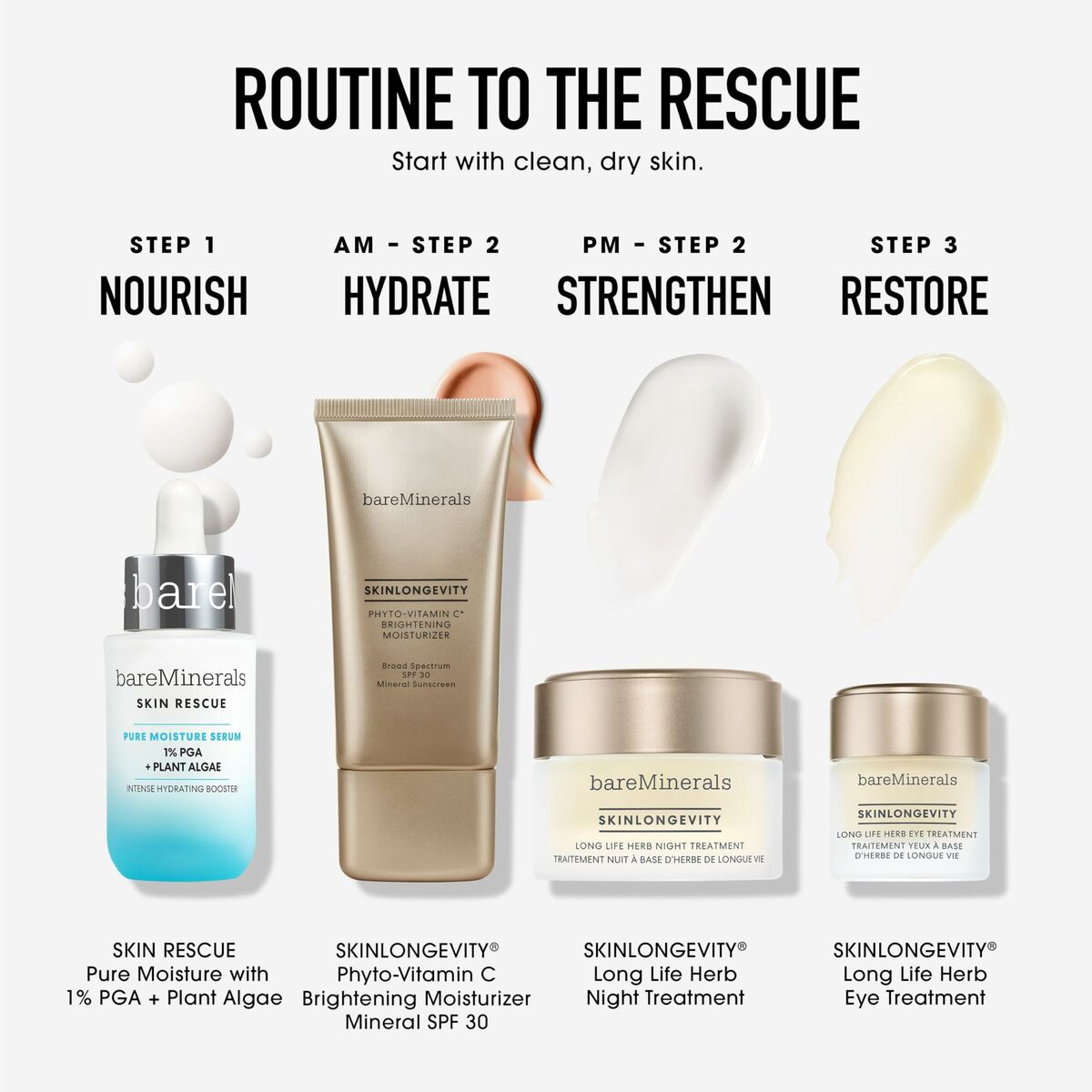 Day Cream bareMinerals SKIN RESCUE 30 ml hudplejeemballage