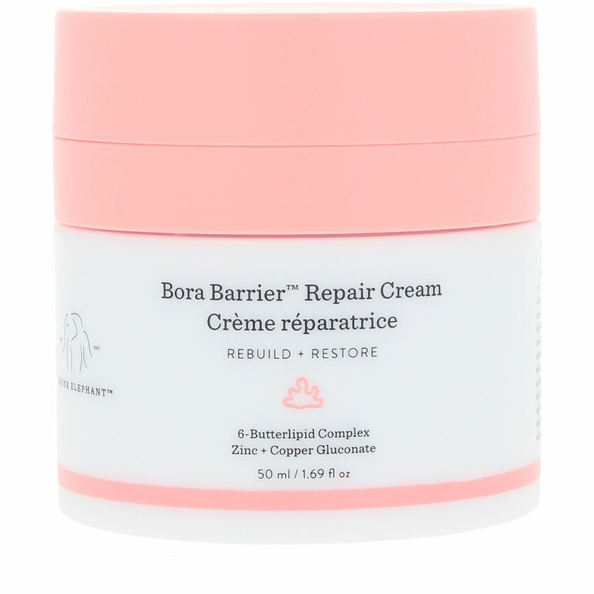 Restorative Cream Drunk Elephant BORA BARRIER 50ml hudplejeemballage