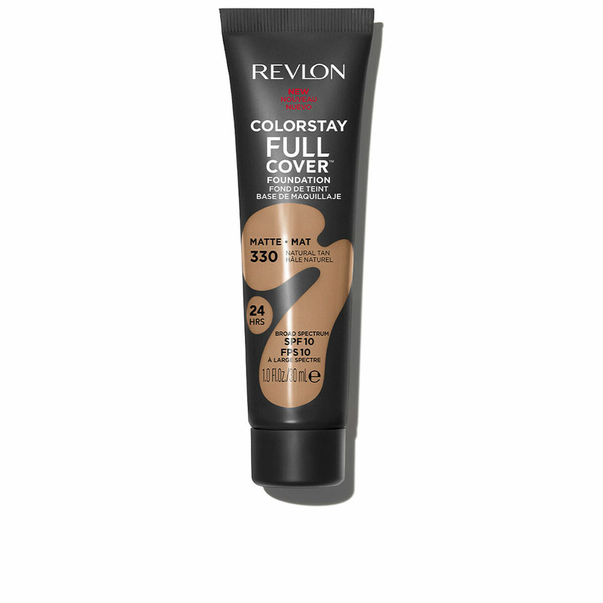 Creme Make-up Base Revlon ColorStay Full Cover Nº 330 Natural Tan Nº 330-Natural Tan 30 ml produktemballage