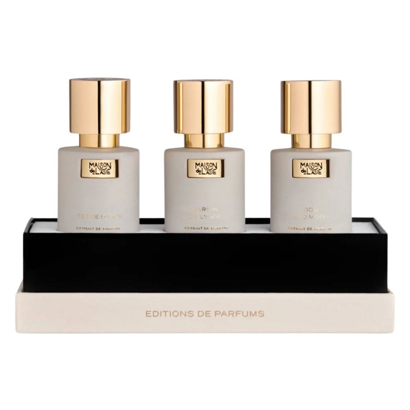 Chapitre 04 Set Maison De L'Asie: God and Moon, Extrait De Parfum, Unisex, 15 ml + Jardin de L'Inde, Extrait De Parfum, Unisex, 15 ml + Terre D'Inde, Extrait De Parfum, Unisex, 15 ml