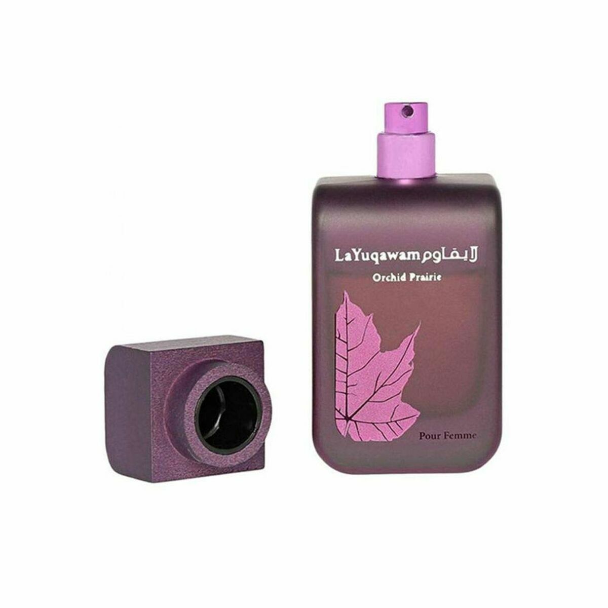Dameparfume Rasasi LA YUQAWAN ORCHID PRAIRIE til kvinder produktemballage