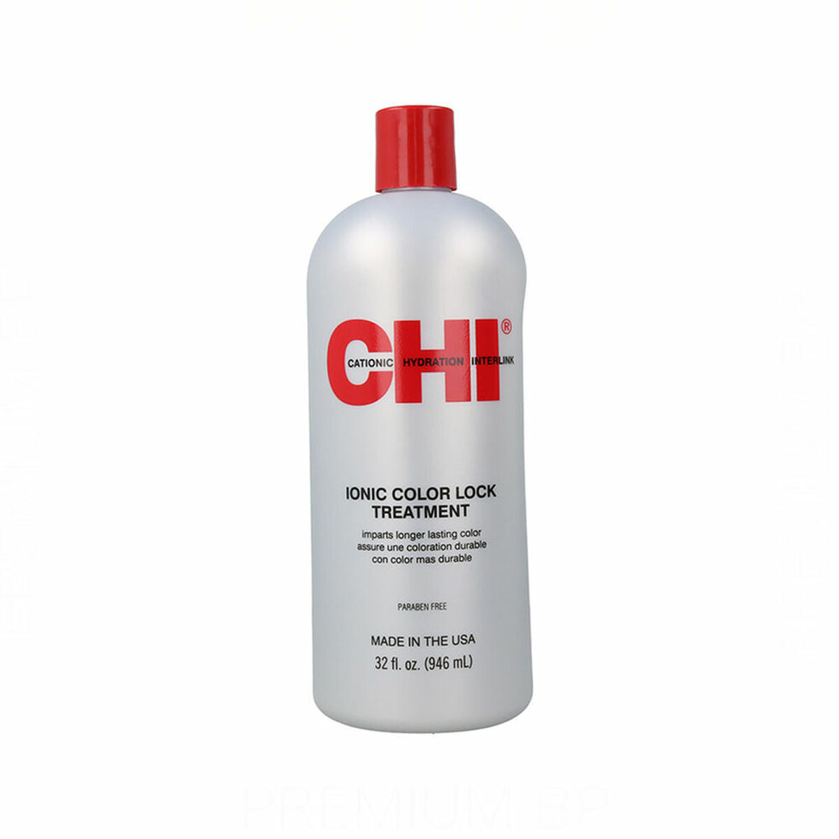 Hårmaske Farouk Chi Ionic Color Lock 946 ml Farvet hår hårmaske emballage