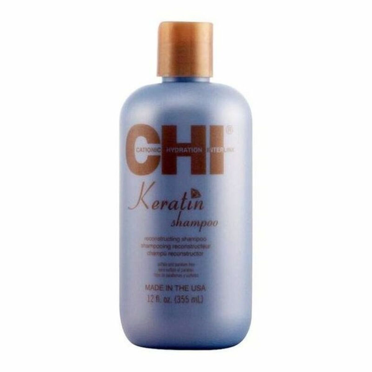 Shampoo Farouk Chi Keratin 355 ml til kvinder shampooflaske