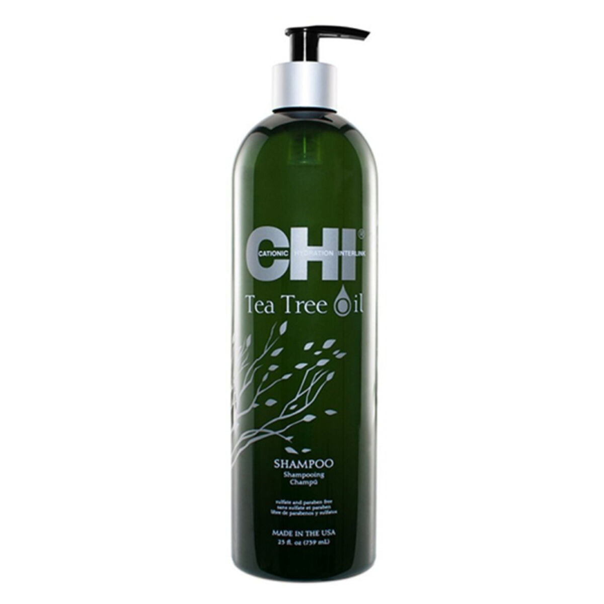 Fugtgivende Shampoo Chi Tea Tree Oil Farouk shampooflaske