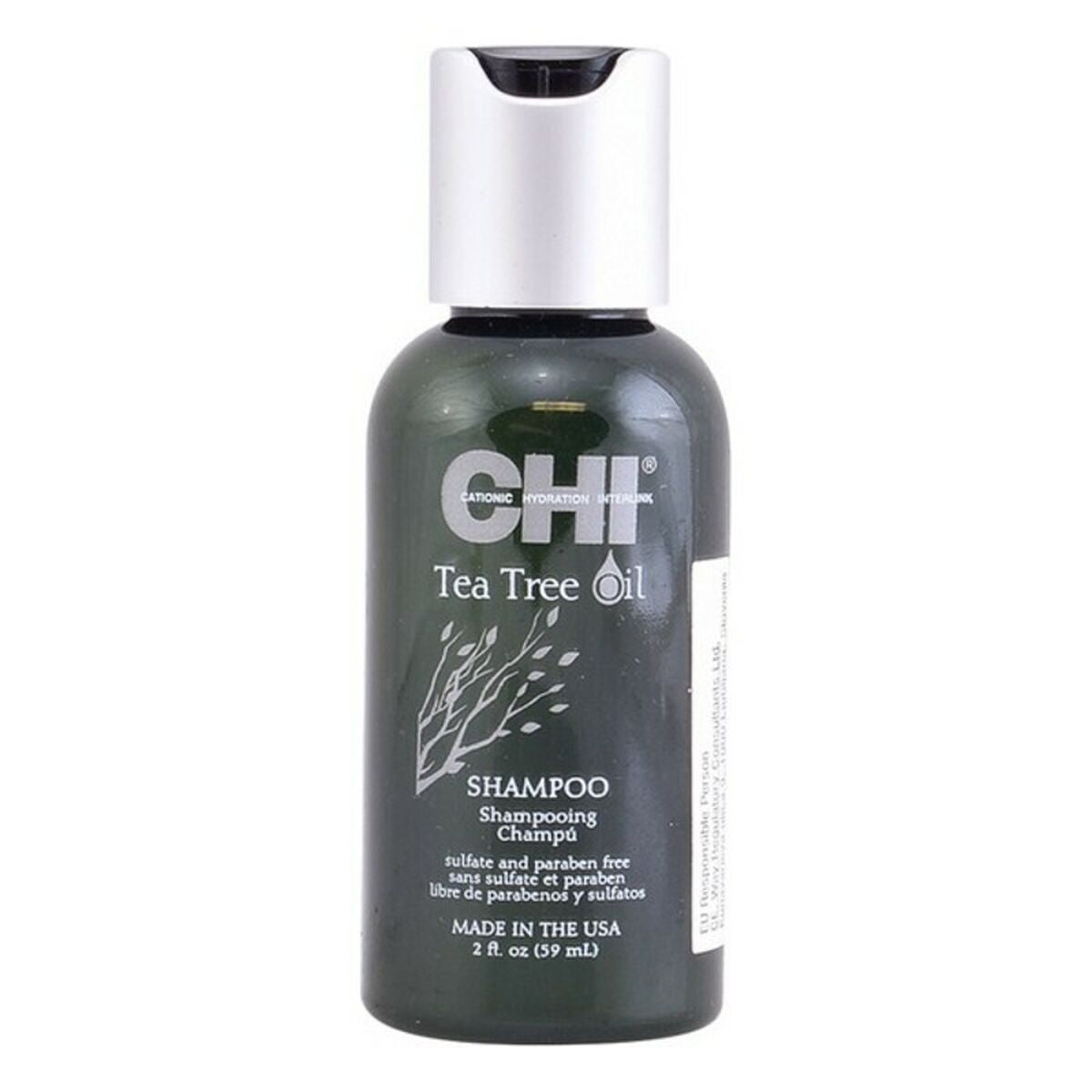 Fugtgivende Shampoo Chi Tea Tree Oil Farouk shampooflaske