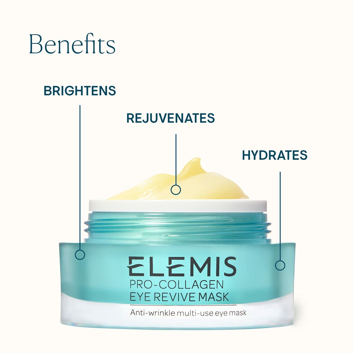 Anti-rynke maske til øjenområdet Elemis Eye Revive Mask 15 ml til kvinder maske emballage