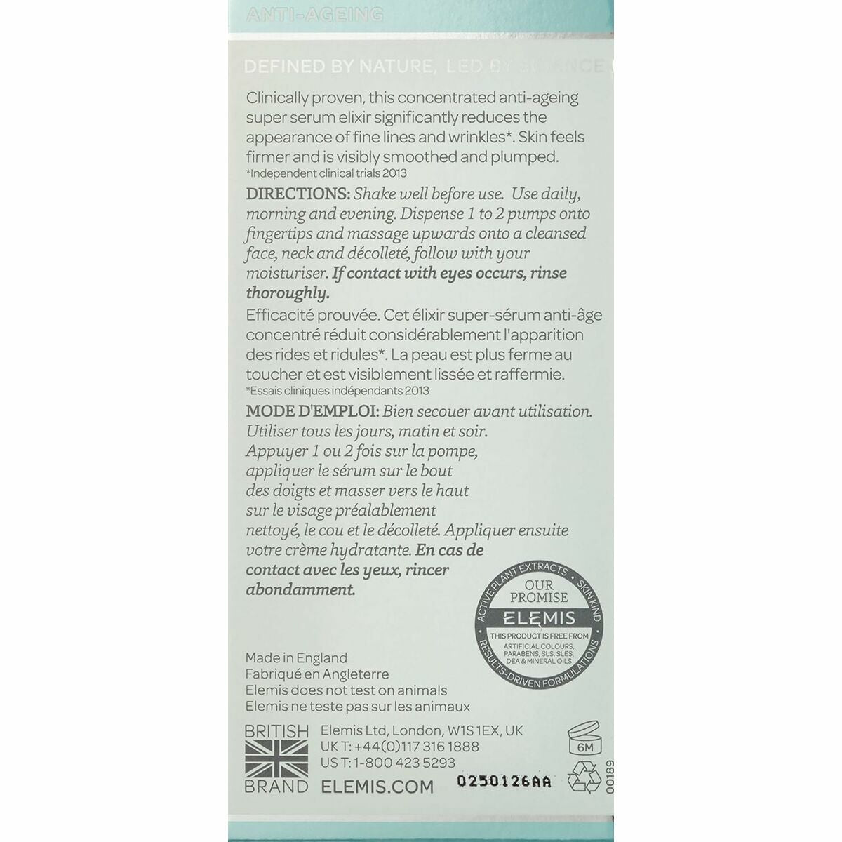 Dagcreme Elemis PRO-COLLAGEN 15 ml til kvinder hudpleje emballage