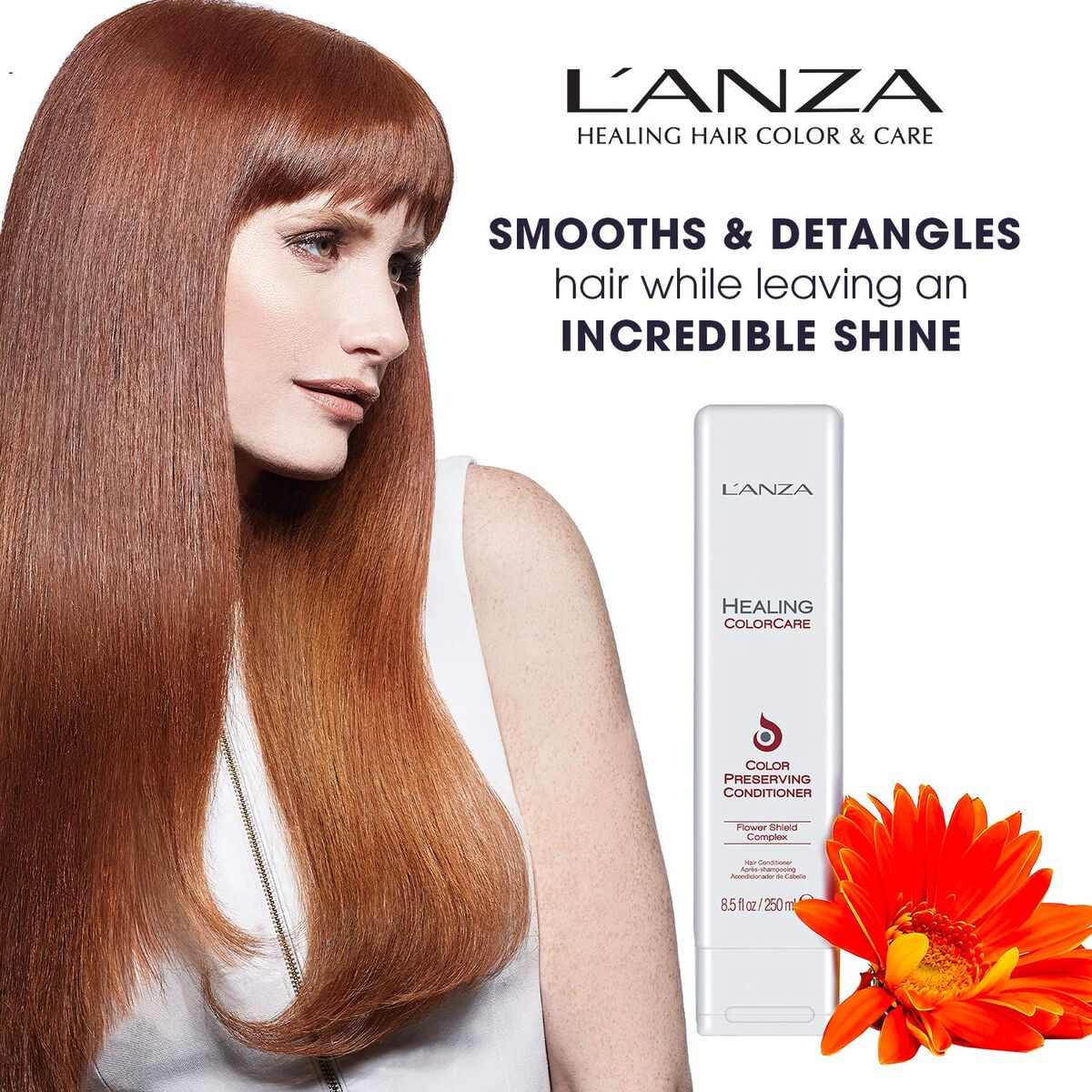 Balsam L'ANZA Healing Colorcare Orange 250 ml til kvinder balsamflaske