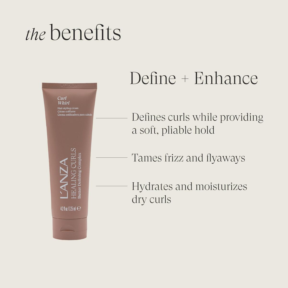 Hårspray L'ANZA produktemballage