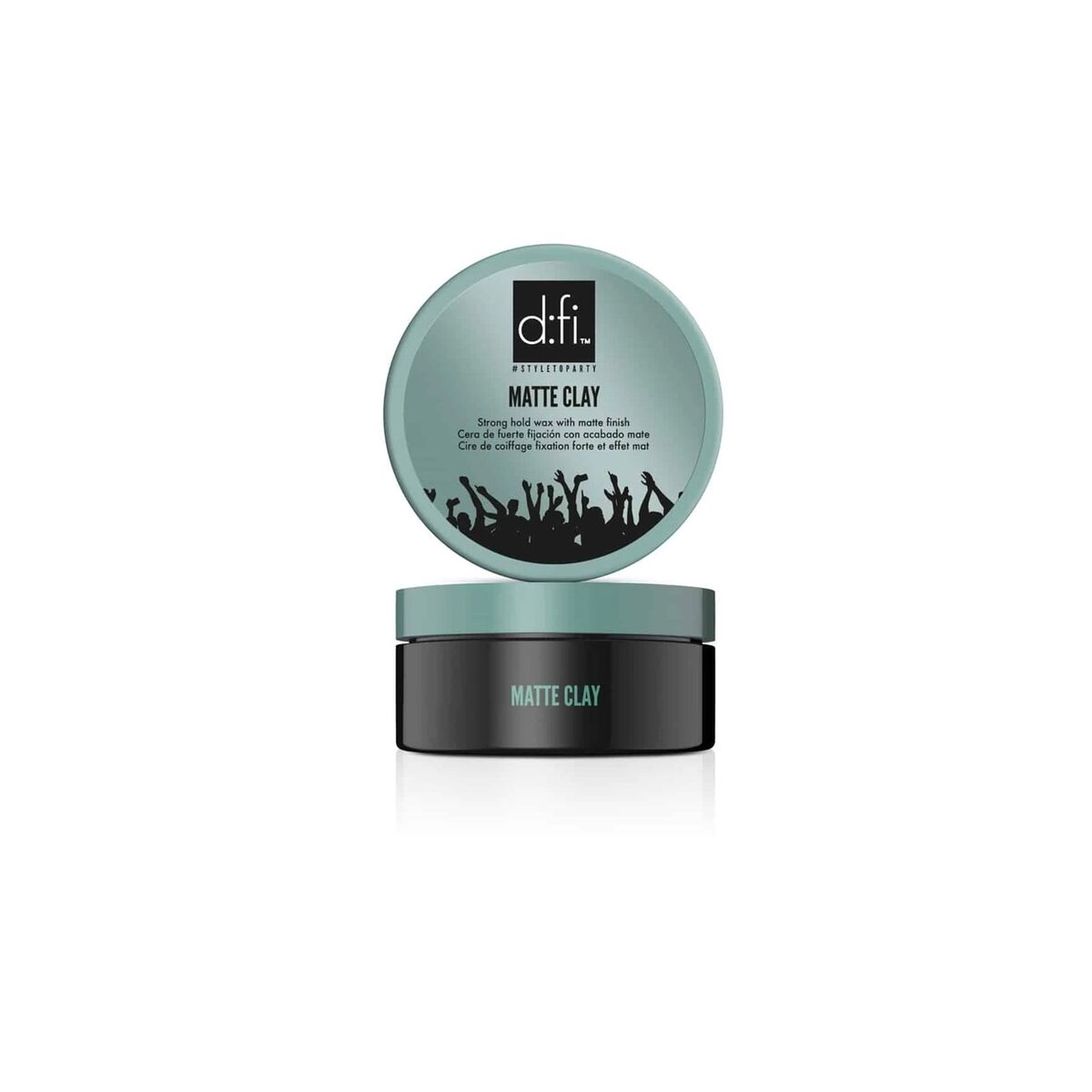 Støbevoks D:FI Matte Clay 75 g hårvoksemballage