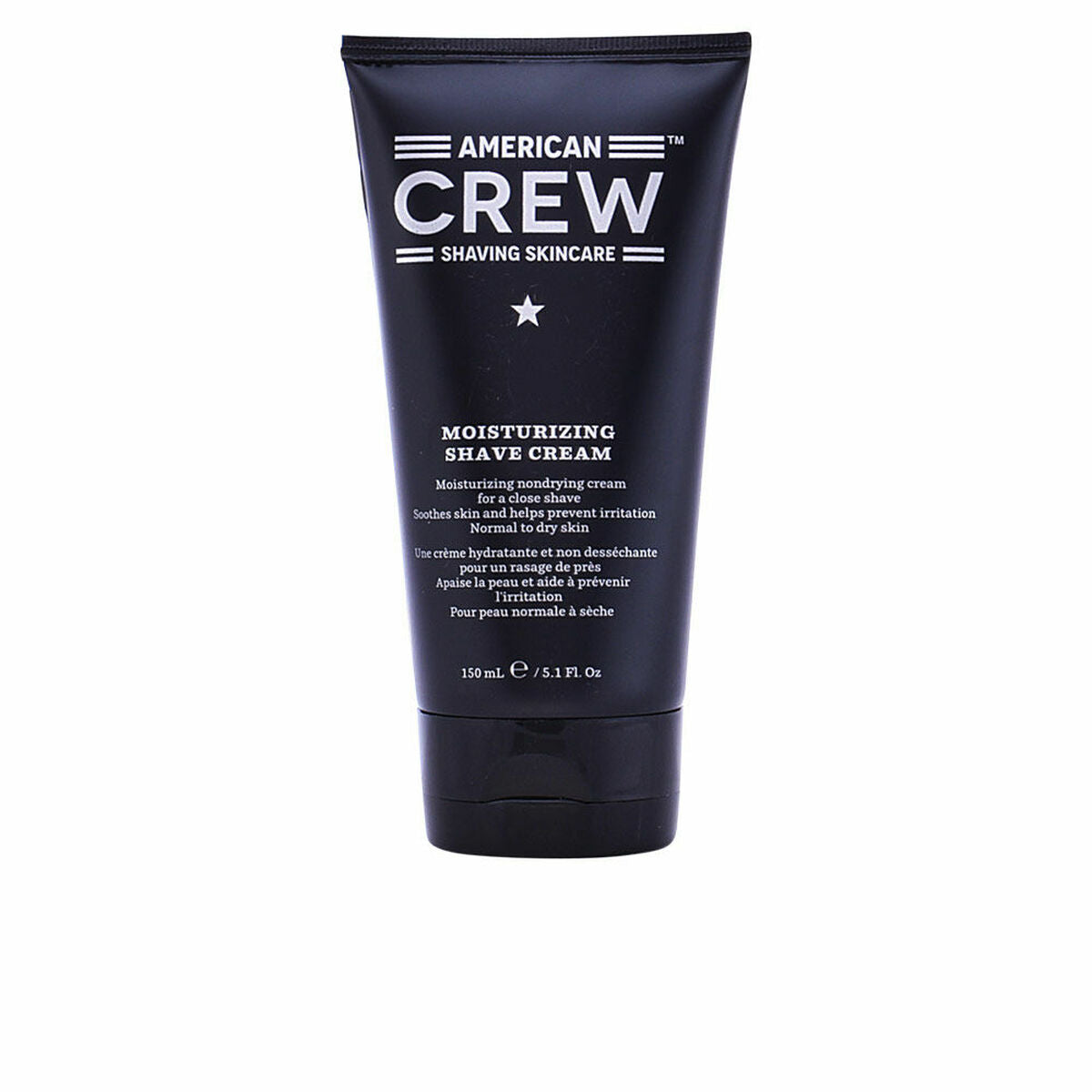 Barberskum American Crew 150 ml til mænd produktemballage