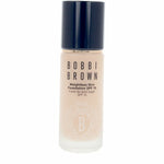 Flydende Make Up Base Bobbi Brown VÆGTløs hud Beige Spf 15 30 ml produktemballage