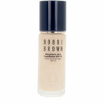 Flydende make-up base Bobbi Brown VÆGTløs hud Ivory Spf 15 30 ml produktemballage