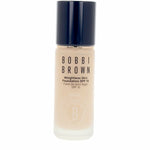 Flydende Make Up Base Bobbi Brown VÆGTløs hud Neutral Warm Sand Spf 15 30 ml produktemballage