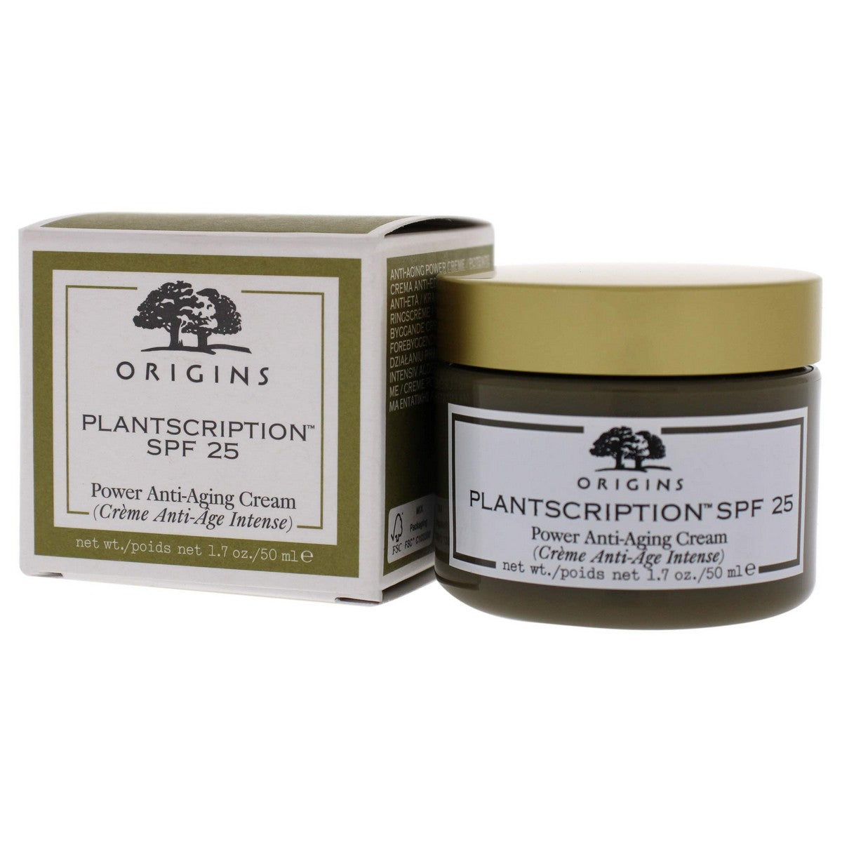 Anti-Ageing Cream Origins Plantscription Spf 25 50 ml til kvinder hudpleje emballage