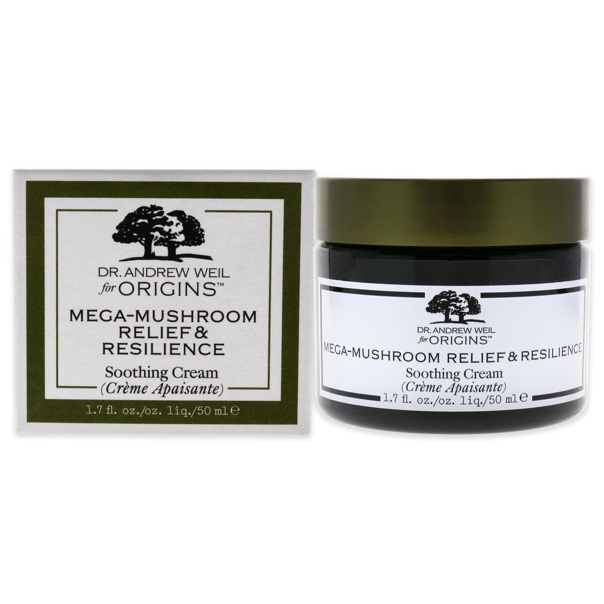 Intensiv Moisturizing Cream Origins Mega Mushroom 50 ml Beroligende hudplejeemballage til kvinder