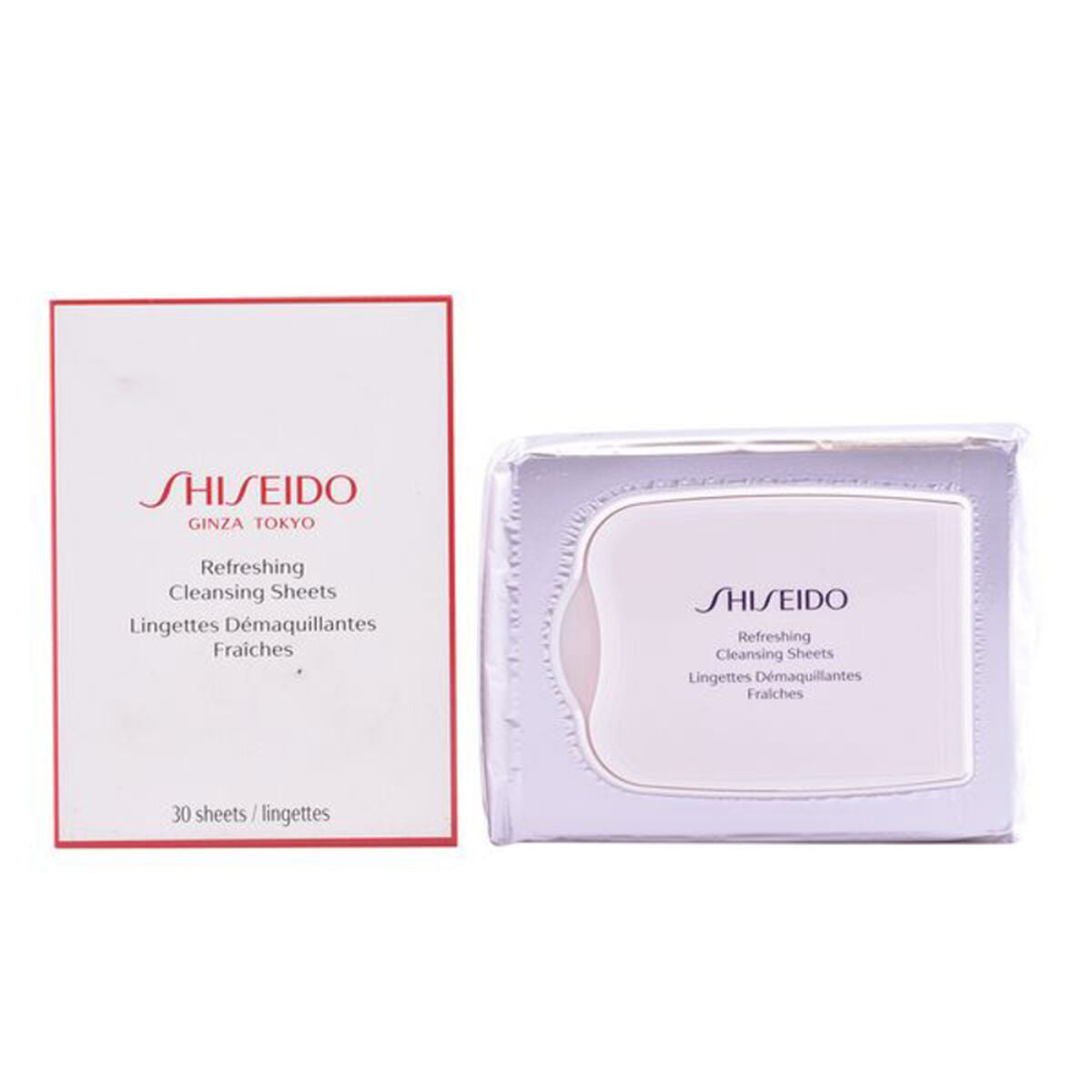 Make Up Remover Wipes The Essentials Shiseido produktemballage