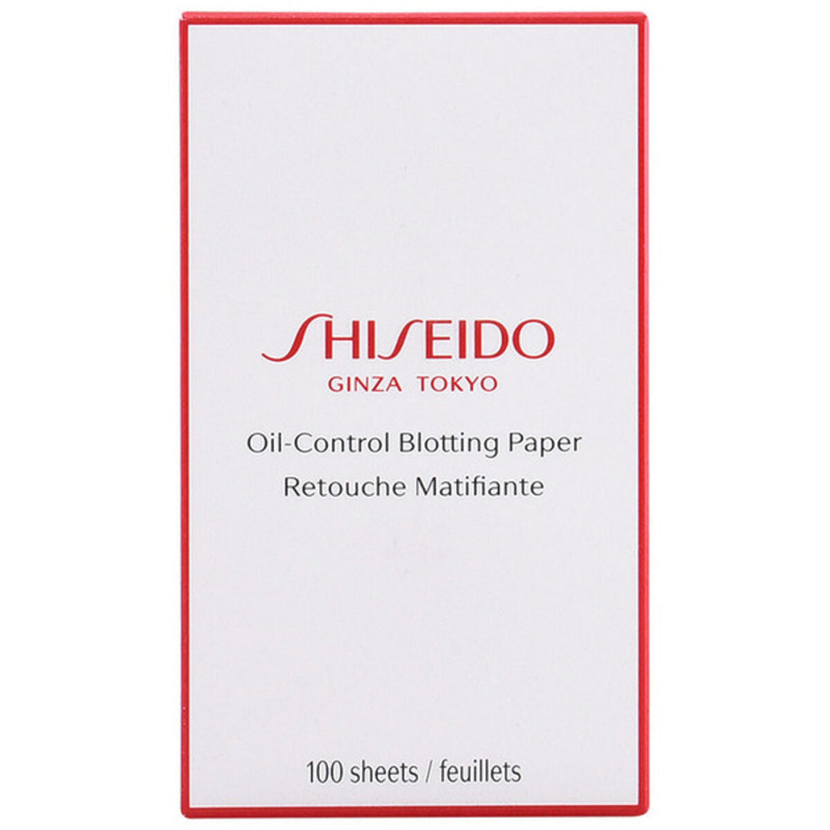 Ark astringerende papir Shiseido The Essentials (100 enheder) produktemballage