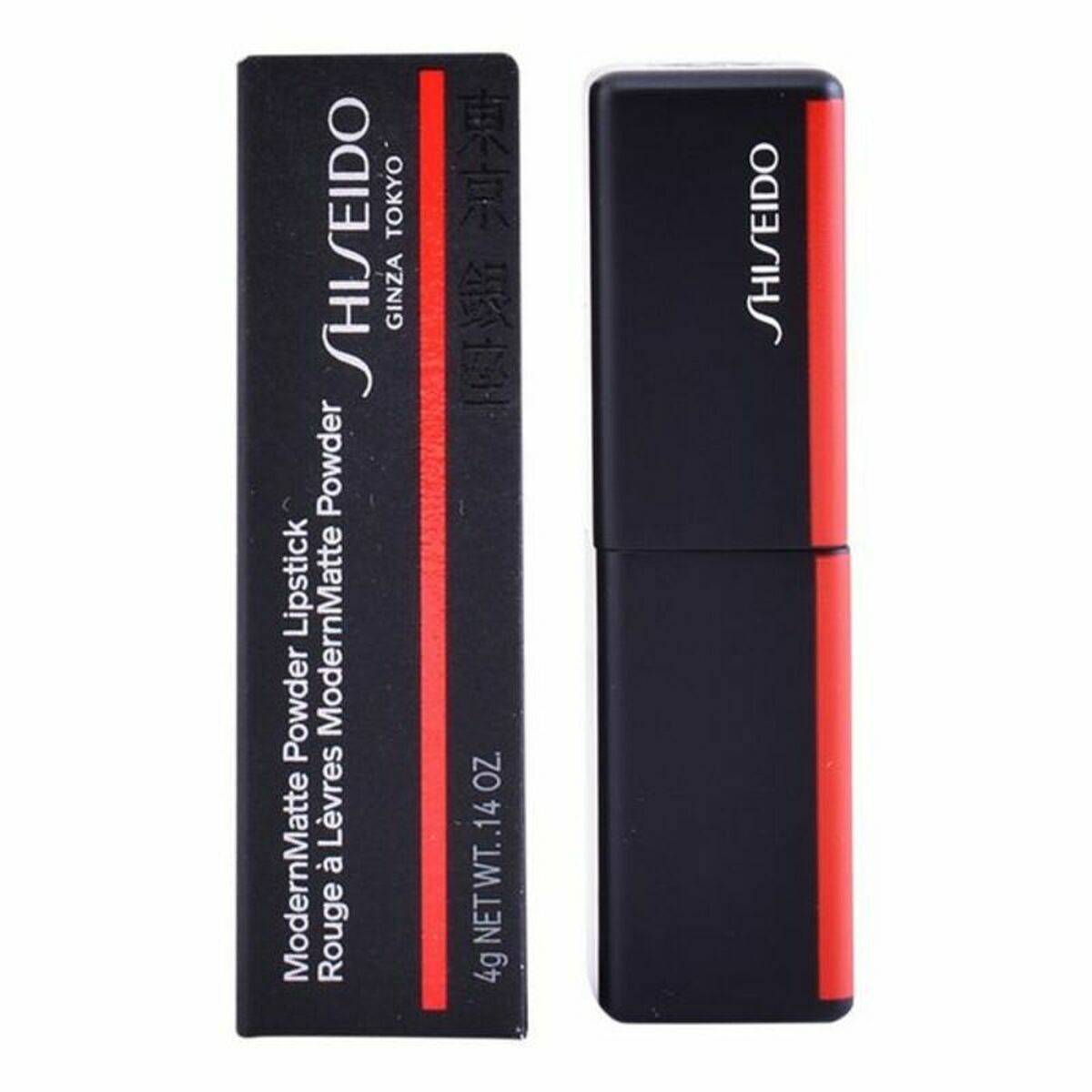 Læbestift Shiseido Smu Modernmatte Powder Lipstick 509 Flame Red Nº 509 4 g makeup emballage