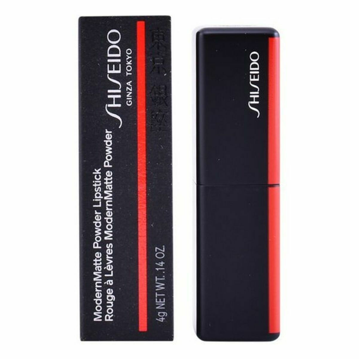 Læbestift Shiseido Smu Modernmatte Powder Lipstick 509 Flame Red Nº 509 4 g makeup emballage