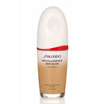 Flydende Make Up Base Shiseido Revitalessence Skin Glow Nº 350 30 ml produktemballage
