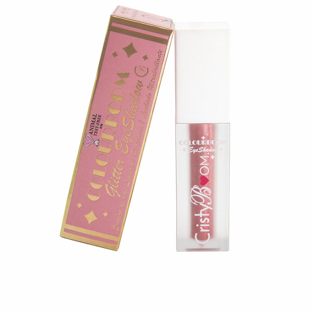 Flydende øjenskygge CristyBoom ​​Color Boom Rose Gold 5 g produktemballage