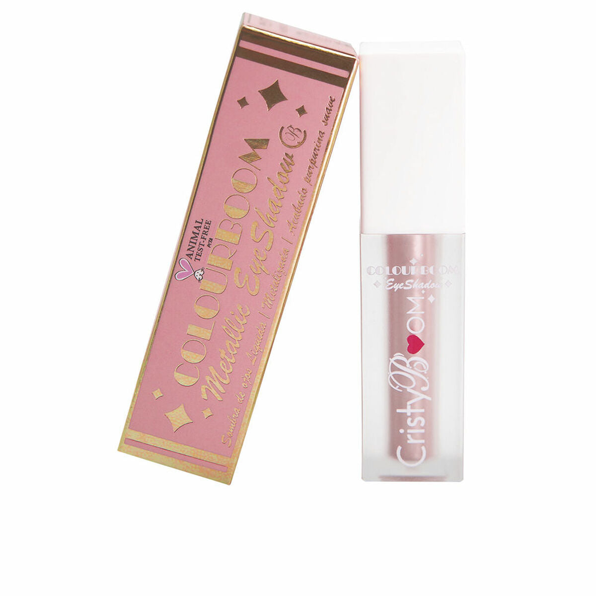 Flydende øjenskygge CristyBoom ​​Color Boom Lila Pink 5 g produktemballage