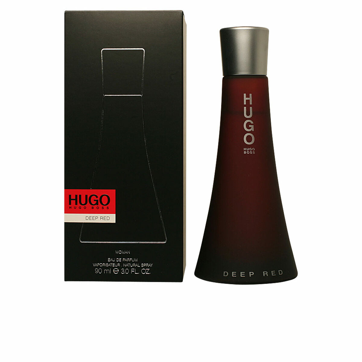 Dameparfume dybrød Hugo Boss EDP til kvinder flaske