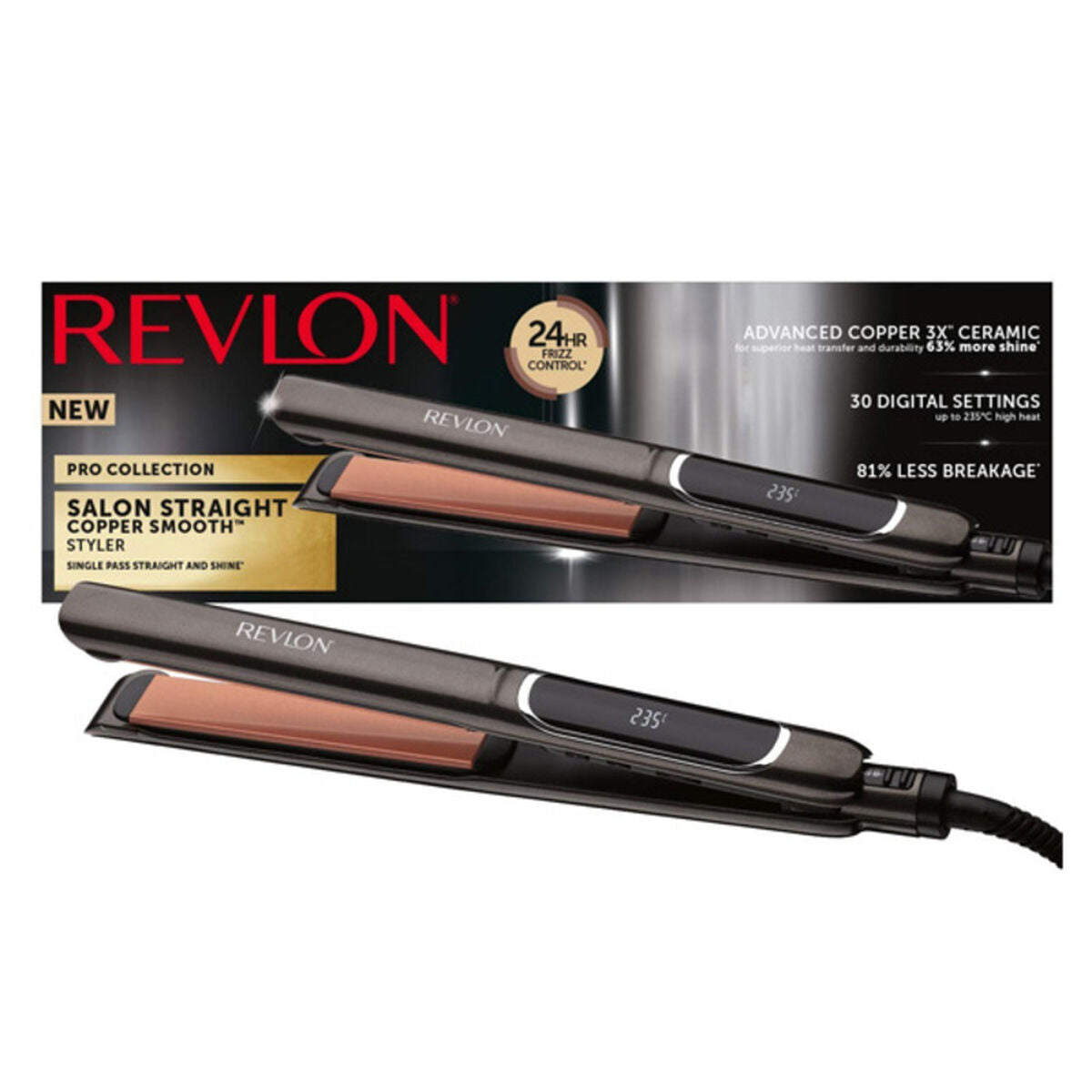 Hårglattejern Revlon RVST2175E produktemballage