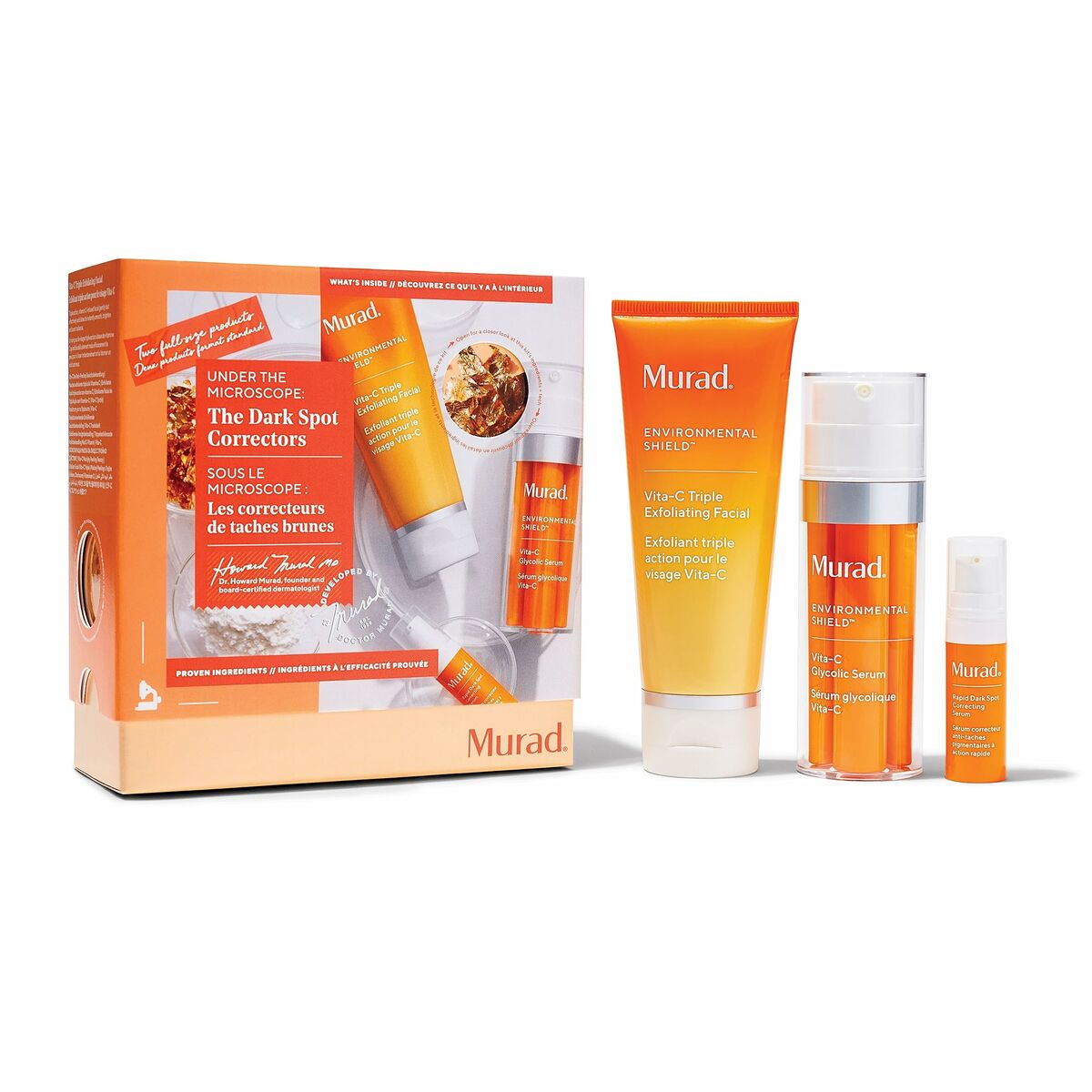 Korrigerende anti-brune pletter Murad The Dark Spot Correctors 3 stykker til kvinder produktemballage