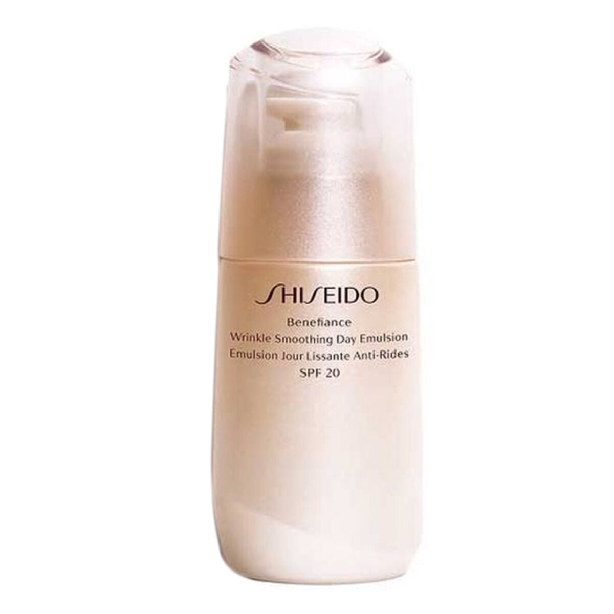 Dagcreme Shiseido Benefiance Rynkeudjævning Spf 20 75 ml til kvinder hudpleje emballage