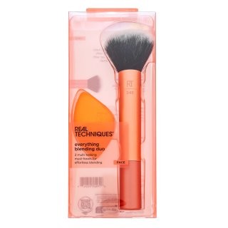 Set Real Techniques: Real Techniques, Blending, Foundation Brush, Rt 245 + Miracle, Makeup Sponge, Orange