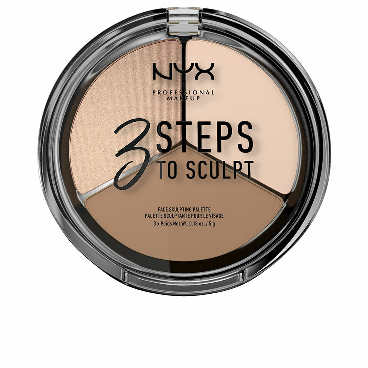 Make-up sæt NYX 3 TRIN TIL AT SKULTERE produktemballage